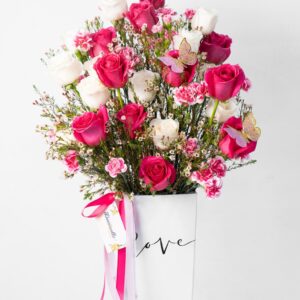 2 docenas de rosas rosadas Cera Mini claveles