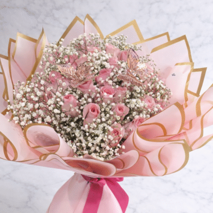 Meredith pink flowers