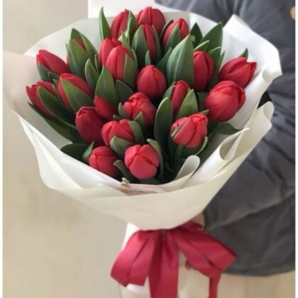 Tulips and kisses (30 tulips )