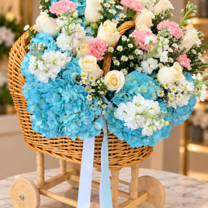 Sweet Baby Wishes – Baby Shower & Newborn Flower Arrangement